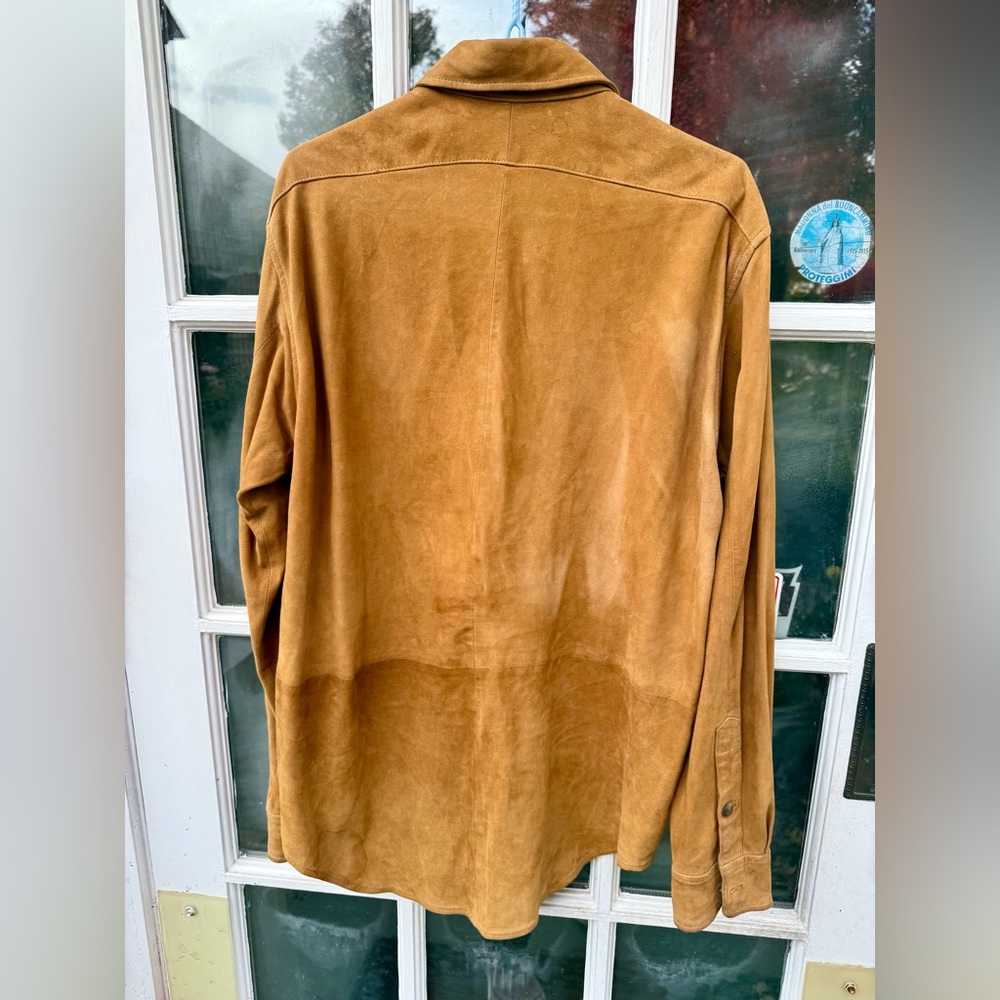 VTG Men’s Polo Ralph Lauren Carmel Suede Button Down sz M - Picture 10 of 15